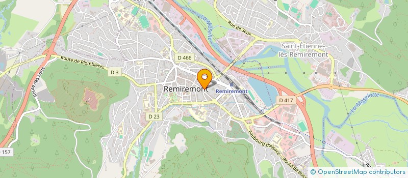 localisation de l'entreprise SCI LORALINE  REMIREMONT