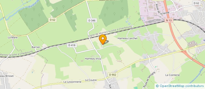 localisation de l'entreprise SCI LORALYSSA  YVETOT-BOCAGE