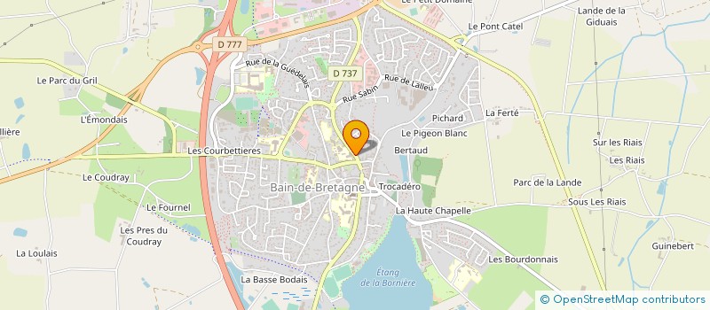 localisation de l'entreprise SCI LORAND  BAIN-DE-BRETAGNE