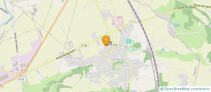 localisation de l'entreprise SCI LORANGEL  DIEMOZ