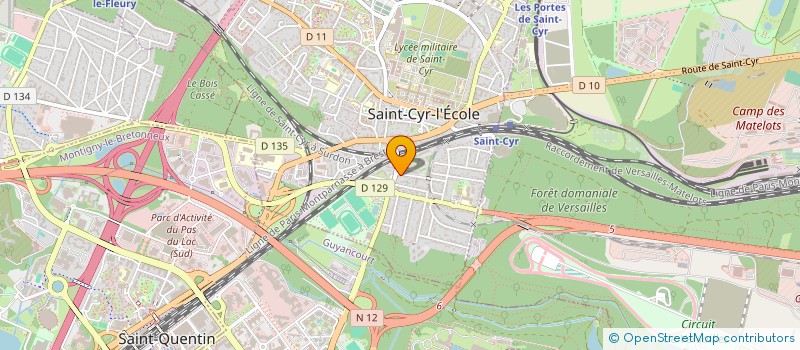 localisation de l'entreprise SCI LORAZUR  SAINT-CYR-L'ECOLE