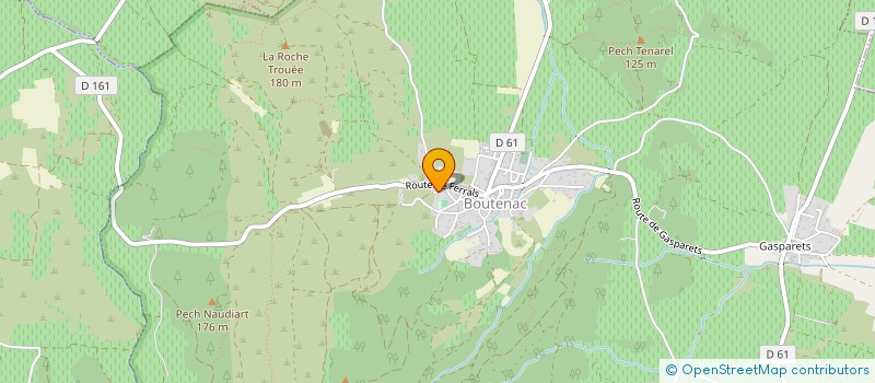 localisation de l'entreprise SCI LORBLANC  BOUTENAC