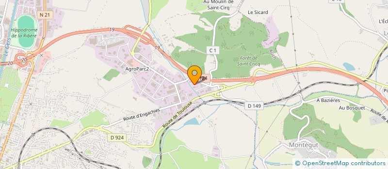 localisation de l'entreprise SCI LORCA  AUCH