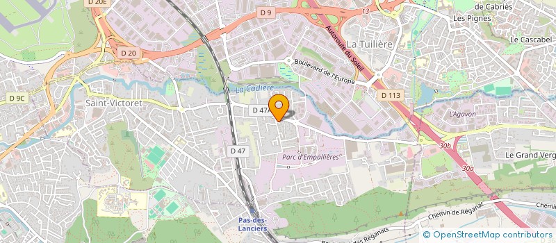 localisation de l'entreprise SCI LORD  SAINT-VICTORET