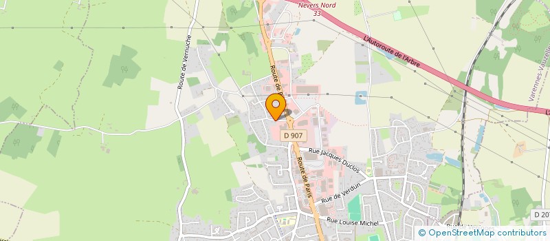 localisation de l'entreprise SCI LORECAT  VARENNES VAUZELLES