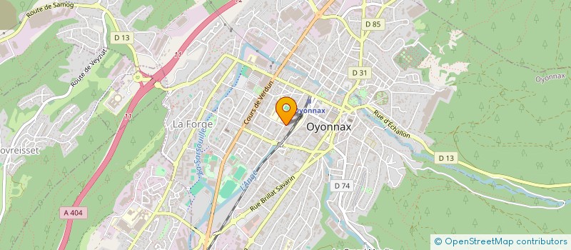 localisation de l'entreprise SCI LOREGAL à OYONNAX