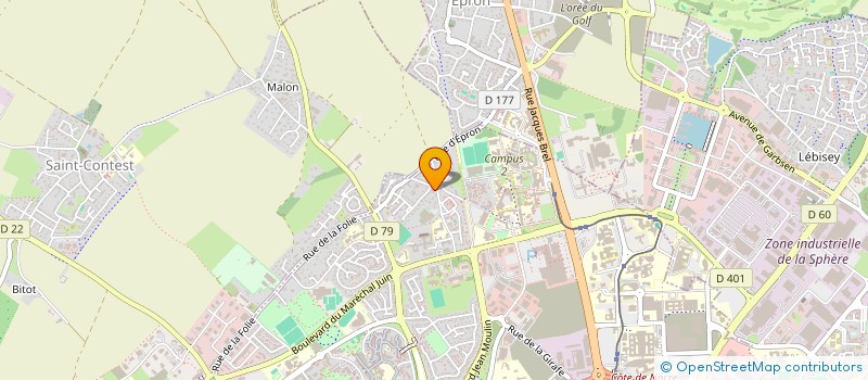 localisation de l'entreprise SCI LORELIZA  CAEN