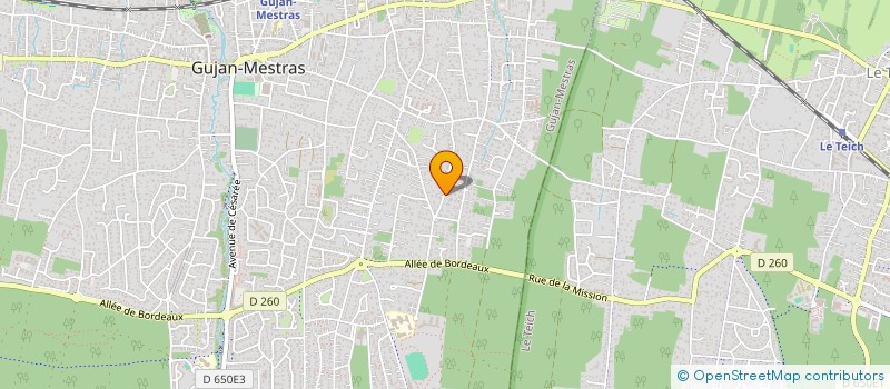 localisation de l'entreprise SCI LORENDA  GUJAN-MESTRAS