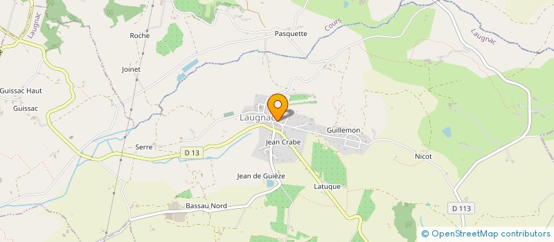 localisation de l'entreprise SCI LORENE  LAUGNAC