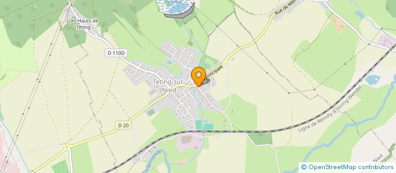 localisation de l'entreprise SCI LORENTZ  TETING-SUR-NIED