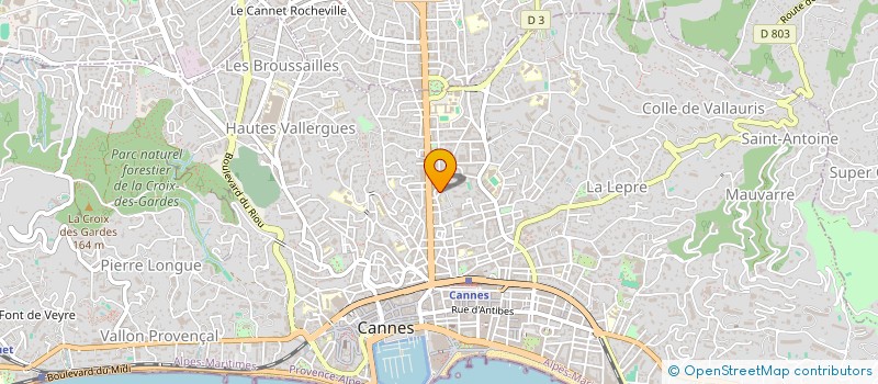 localisation de l'entreprise SCI LORENZA à CANNES