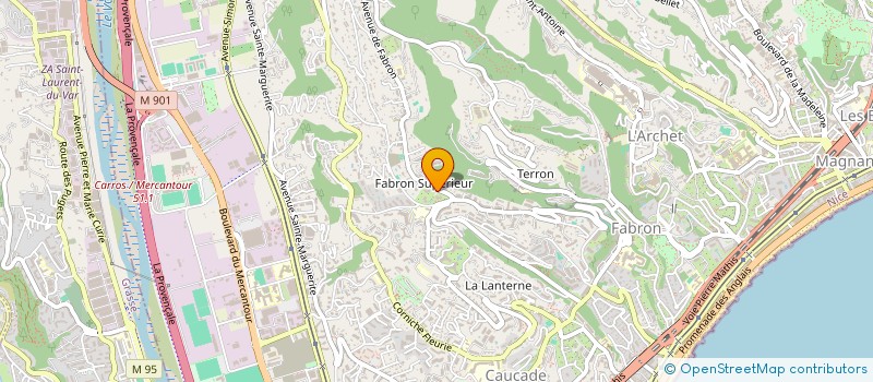 localisation de l'entreprise SCI LORENZO à NICE