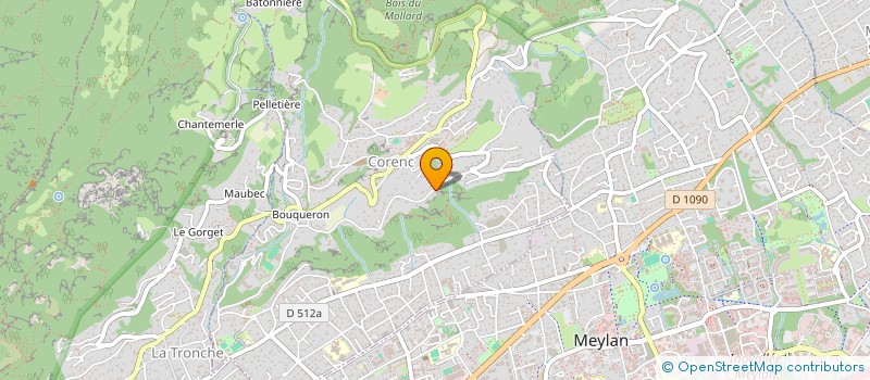 localisation de l'entreprise SCI LORET  CORENC