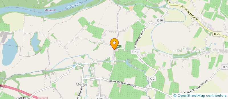 localisation de l'entreprise SCI LORETO  MERLES