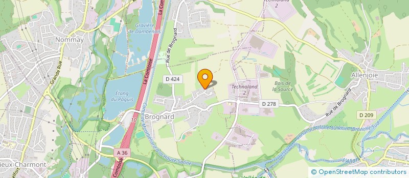 localisation de l'entreprise SCI LORETO  BROGNARD