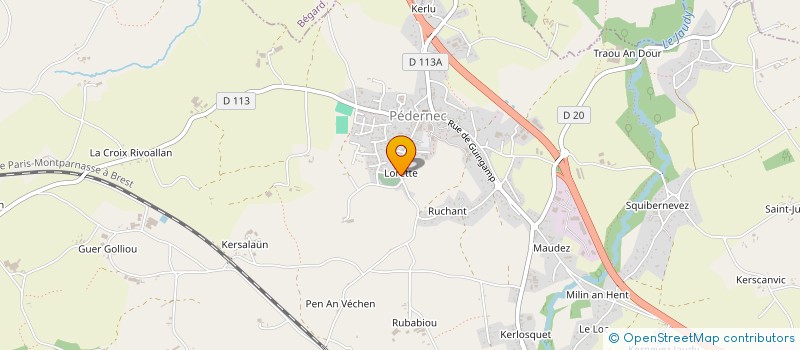 localisation de l'entreprise SCI LORETTE  PEDERNEC