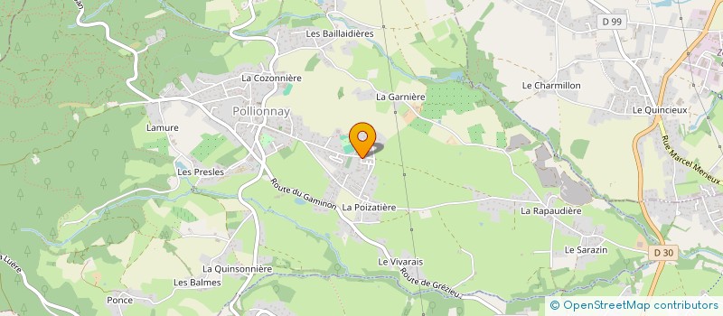 localisation de l'entreprise SCI LORETTE  POLLIONNAY