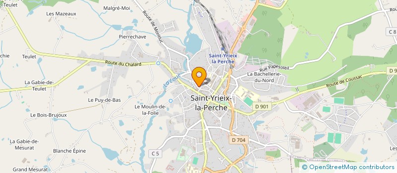 localisation de l'entreprise SCI LORGIL à SAINT-YRIEIX-LA-PERCHE