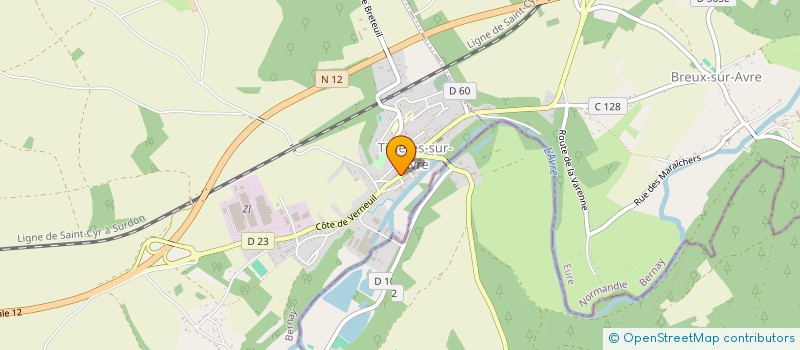 localisation de l'entreprise SCI LORGRE  TILLIERES-SUR-AVRE