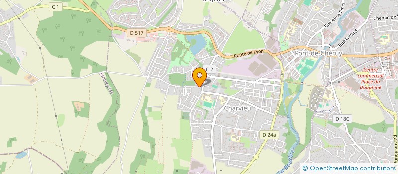 localisation de l'entreprise SCI LORGUI  CHARVIEU-CHAVAGNEUX