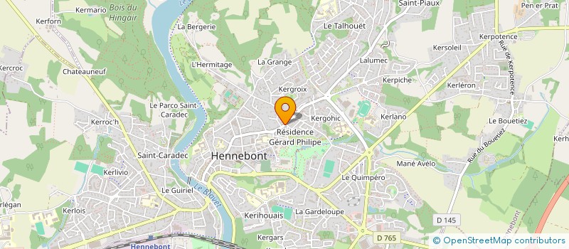 localisation de l'entreprise SCI LORHENNE 1  HENNEBONT