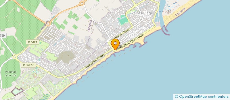 localisation de l'entreprise SCI LORIA  VALRAS-PLAGE