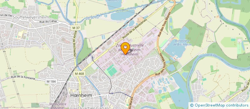 localisation de l'entreprise SCI LORICH 2000  BISCHHEIM