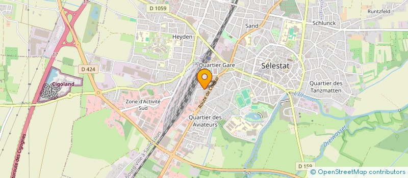 localisation de l'entreprise SCI LORICH  SELESTAT