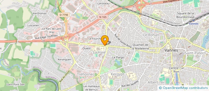 localisation de l'entreprise SCI LORIENT AUCHA à VANNES