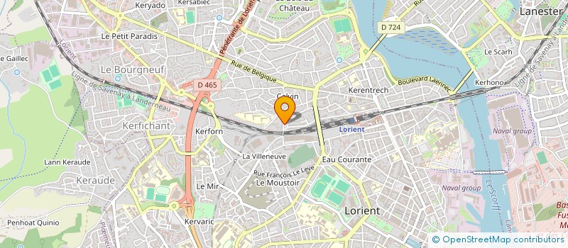 localisation de l'entreprise SCI LORIENT BEAUVAIS  LORIENT