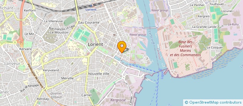 localisation de l'entreprise SCI LORIENT D'ORVAL  LORIENT