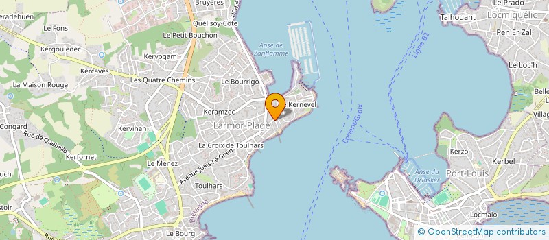 localisation de l'entreprise SCI LORIENTAISE  LARMOR-PLAGE