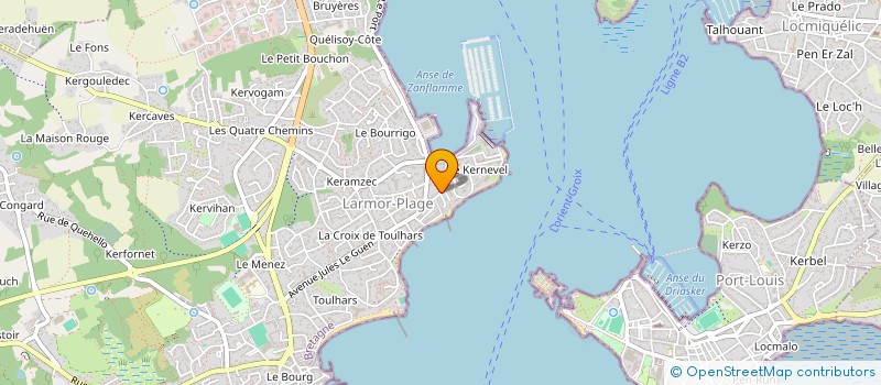 localisation de l'entreprise SCI LORIENTAISE II  LARMOR-PLAGE