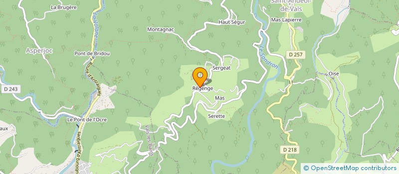 localisation de l'entreprise SCI LORIER  VALS-LES-BAINS