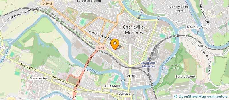 localisation de l'entreprise SCI LORIN à CHARLEVILLE-MEZIERES
