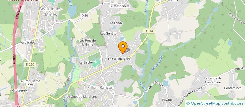 localisation de l'entreprise SCI LORINA  RILHAC-RANCON