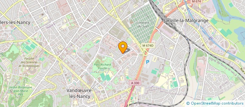 localisation de l'entreprise SCI LORINVEST  VANDUVRE-LES-NANCY