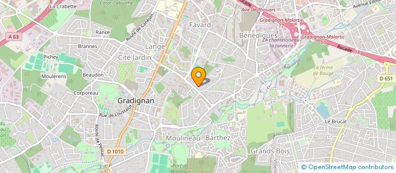 localisation de l'entreprise SCI LORIS à GRADIGNAN