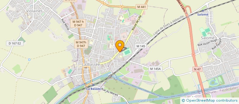 localisation de l'entreprise SCI LORO  LA BASSEE