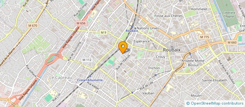 localisation de l'entreprise SCI LORRAINE  ROUBAIX