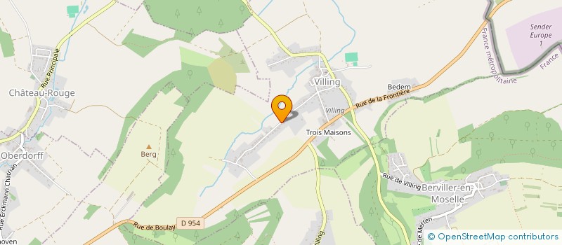 localisation de l'entreprise SCI LORRY  VILLING