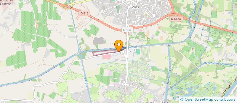 localisation de l'entreprise SCI LORVIC  VIAS