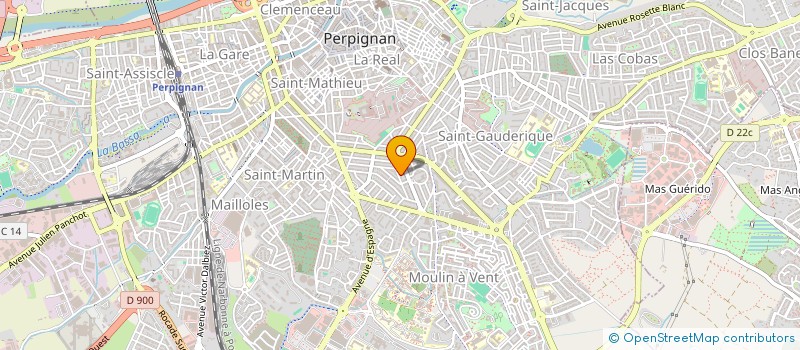localisation de l'entreprise SCI LOS LLOBERES  PERPIGNAN