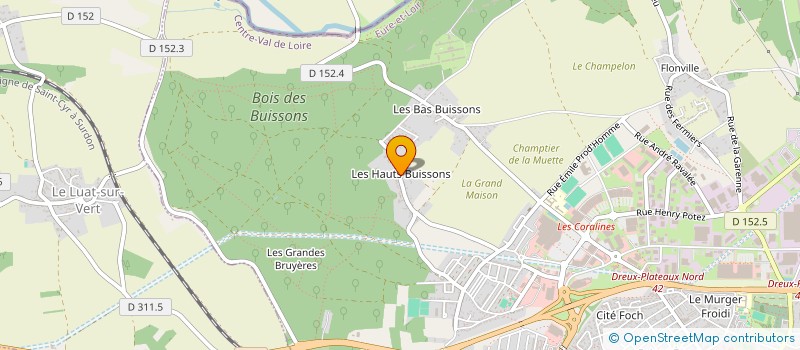 localisation de l'entreprise SCI LOS ROQUES  DREUX
