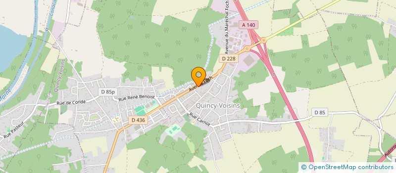 localisation de l'entreprise SCI LOS SILVA  QUINCY-VOISINS