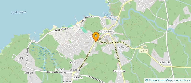 localisation de l'entreprise SCI LOSABRA  SANGUINET