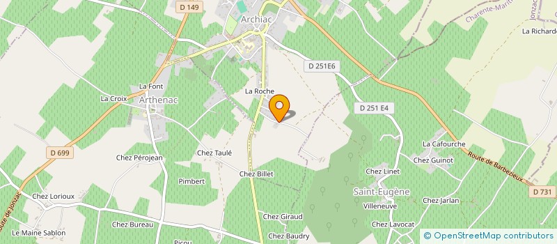 localisation de l'entreprise SCI LOSARE  ARCHIAC