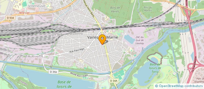 localisation de l'entreprise SCI LOSOLOGIE  VAIRES-SUR-MARNE