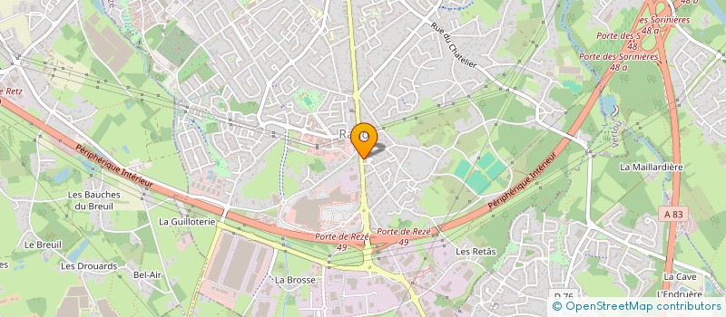 localisation de l'entreprise SCI LOST  REZE