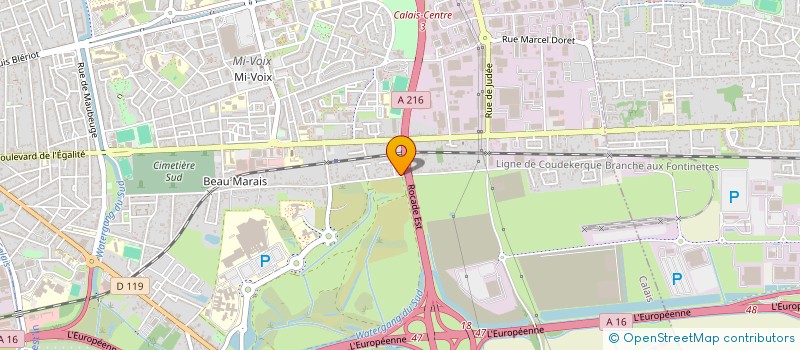 localisation de l'entreprise SCI LOSWACUR  CALAIS